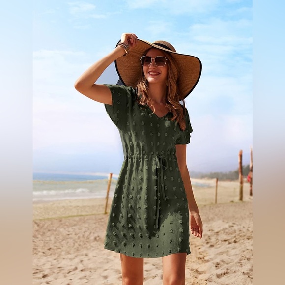 Other - 🏖️👙Women’s Swim Cover-Up Dress with Tie Waist